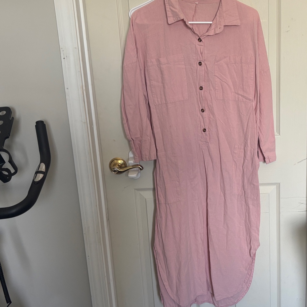 Source Unknown Pink Long Sleeve Dress
